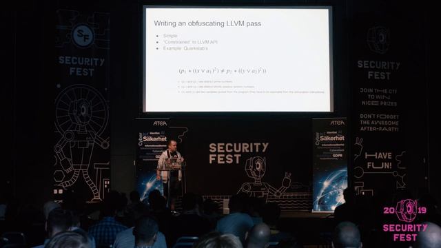 Calle Svensson - Software Obfuscation with LLVM - SecurityFest 2019 смотреть онлайн