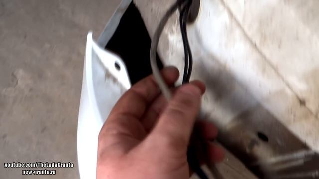 Lada Granta - установка камеры заднего вида. смотреть онлайн