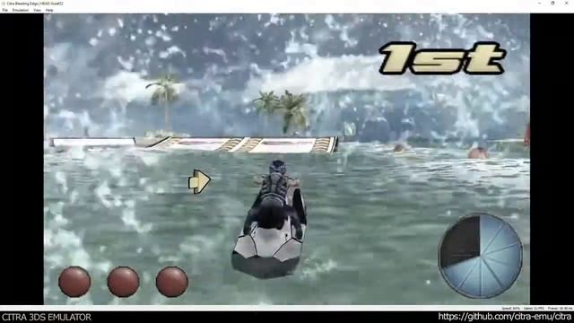 Citra 3DS Emulator Aqua Moto Racing 3D ingame 1080p Bleeding edge 463 смотреть онлайн