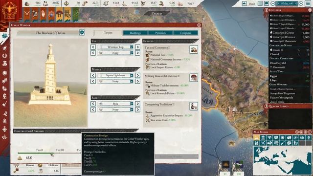 Let's Play Imperator: Rome Heirs of Alexander | Roman Republic Gameplay 46: Building a Great Wonder смотреть онлайн