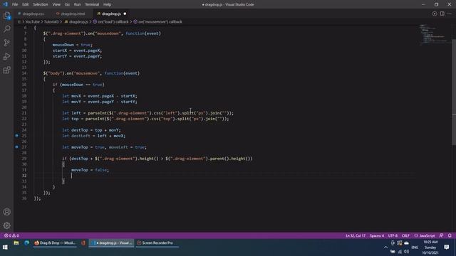 Drag & Drop one DIV into another div using jQuery mouse events смотреть онлайн