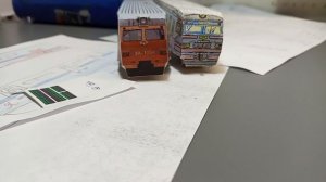 модель электрички эр2 из бумаги 1 90