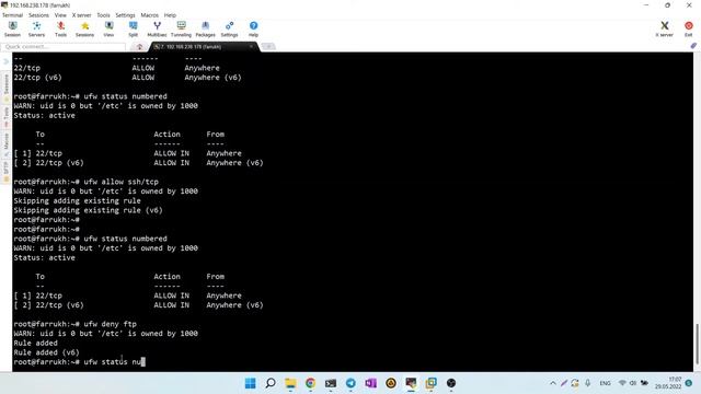 4. Установка UFW Firewall в LINUX / UFW firewall / Linux / install смотреть онлайн