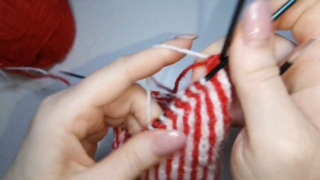 Я вяжу носки "Валентинки" ❤️(клин подъёма, пятка Бумеранг жаккардом) смотреть онлайн
