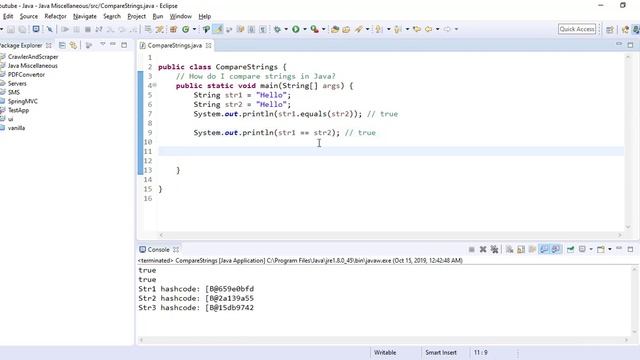 How do I compare strings in Java? смотреть онлайн