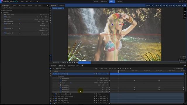 3D анимация фотографии в программе HitFilm. Часть 3. 3D animation of photos in the HitFilm. Part 3. смотреть онлайн