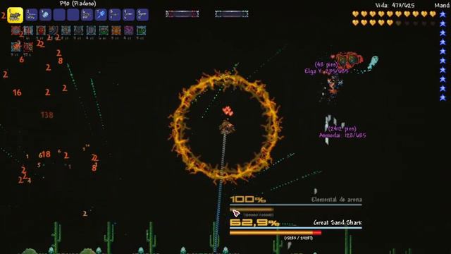 Terraria con los cabros VS Great Sand Shark смотреть онлайн