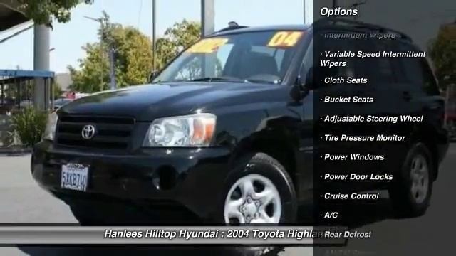 2004 Toyota Highlander Richmond CA HR30001 смотреть онлайн