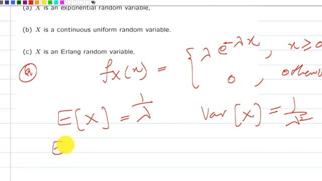 Erlang Random Variable (Erlang PDF) Lecture 30 EPE 4A and 4B смотреть онлайн