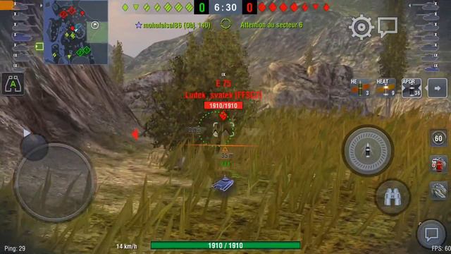 Batchat 25t #5 world of tank blitz Aced gameplay 6200 DMG смотреть онлайн