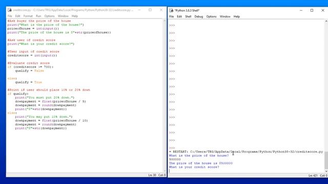 Me Learning Python 001 - User input, IF statement, and using TRUE/FALSE смотреть онлайн