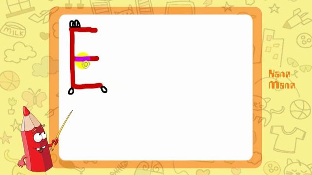 Изучаем русский алфавит.Развивающий видео урок для детей.Учим азбуку.Буква Е смотреть онлайн