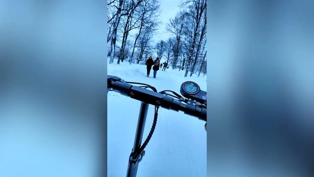 Второй выезд на Kugoo M4 (с падением) г. Сестрорецк 13.01.2019