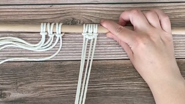 DIY macrame semi-circle pattern/design tutorial | very quick & easy knots | perfect for beginners ? смотреть онлайн