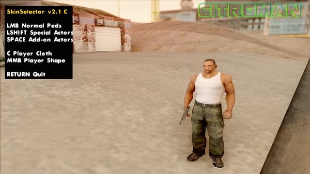 GTA San Andreas Mods - Skin Selector V 2.1 + The Red Army Fighter [SA][CLEO][SKIN][HQ][1080p] - GTA