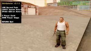 GTA San Andreas Mods - Skin Selector v 2.1 + The Red Army fighter [SA][CLEO][SKIN][HQ][1080p] - GTA