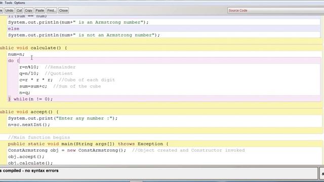 ARMSTRONG NUMBER AS NON PARAMETERIZED CONSTRUCTOR || JAVA CLASS by ASHISH смотреть онлайн