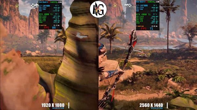 Horizon Zero Dawn vs GeForce RTX 2080 Ti with Intel i7-10700K Gameplay Benchmark смотреть онлайн
