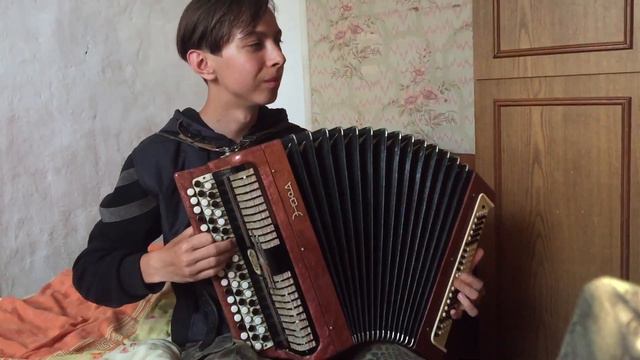 Белым снегом ( кавер на баяне) смотреть онлайн