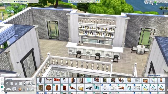 French Restaurant / The Sims 4 / Speed Build / Французский Ресторан / Симс 4 смотреть онлайн