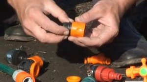 Полив в огороде (на даче)׃  шланги и быстросъемные соединения