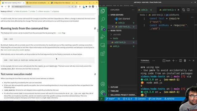 AM Coder - Basics of Testing with the New Native Node Testing Suite смотреть онлайн