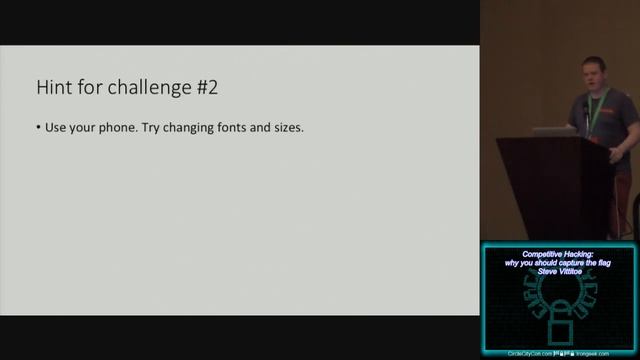 circlecitycon 201 competitive hacking why you should capture the flag steve vittitoe смотреть онлайн