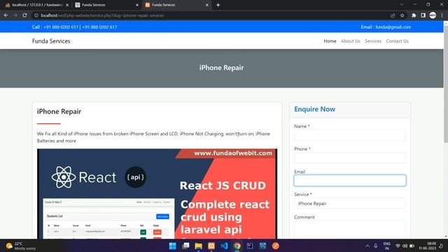 Part 1: Overview of PHP Website with Admin Panel Eg. Devices services website in php admin panel смотреть онлайн