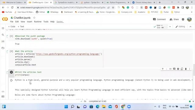 How to build A Chat Bot Using Python & Machine Learning using Colab | EduLIFE Solutions | Sinhala смотреть онлайн
