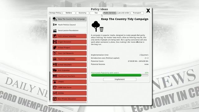 Let's Play Democracy 3 - Britain / UK - Part 5 - Fear Of Terrorism (Democracy 3 Playthrough)