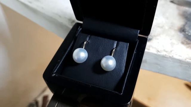 18ct Rose Gold South Sea Pearl Earrings смотреть онлайн