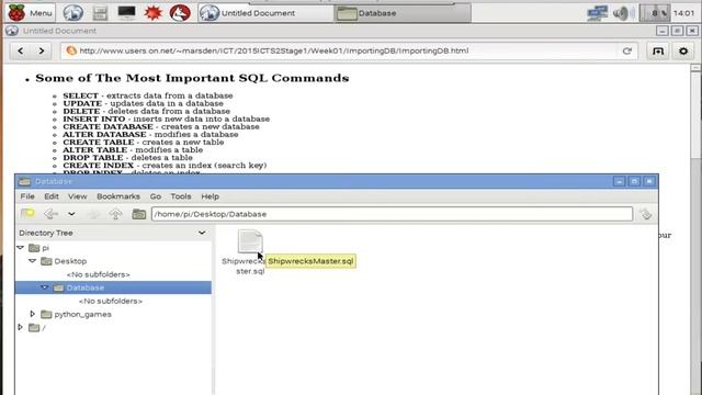 Importing a Database into MySQL on a RPi смотреть онлайн