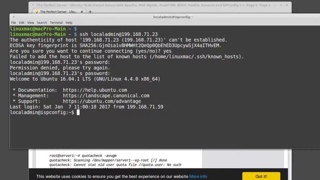 ISPconfig Tutorial Part 15 - How To Edit fstab To Allow Using OpenVZ Container смотреть онлайн