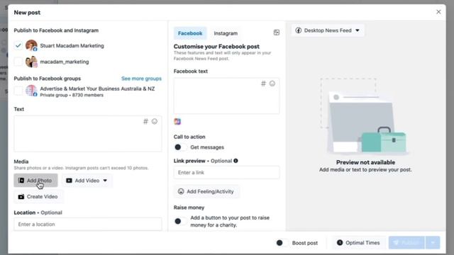 How To Set Up A Multi Image Post In The Meta Business Suite смотреть онлайн