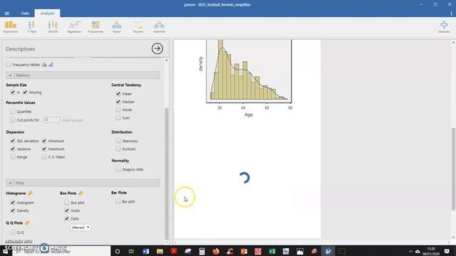 Statistiques descriptives jamovi смотреть онлайн