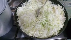 Жареная капуста для пирогов