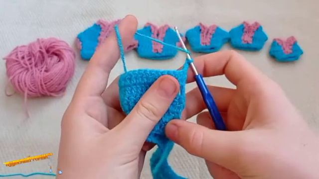 Тёплая курта для Ладду Гопала крючком (номера 7 и 8) смотреть онлайн