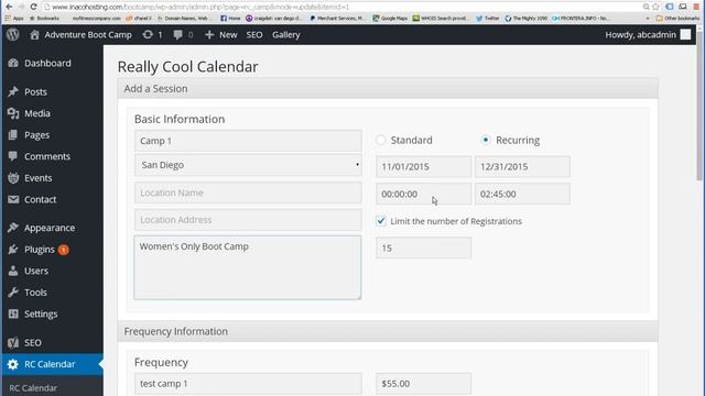 Really Cool Calendar WordPress Plugin смотреть онлайн