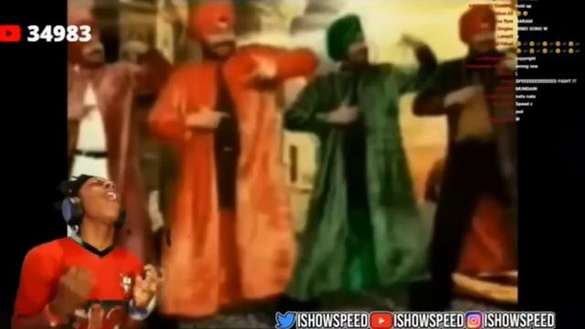 @IShowSpeed reacts to tunak tunak by daler mehndi ? speed reaction on indian song !! смотреть онлайн