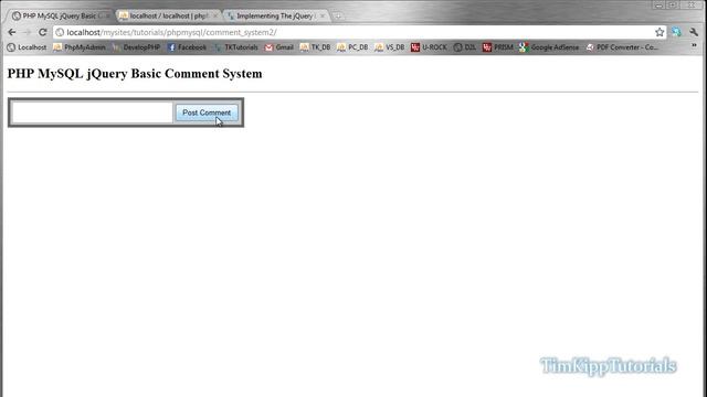 PHP Programming Tutorial - Basic Comment System Using jQuery - Part 1 смотреть онлайн