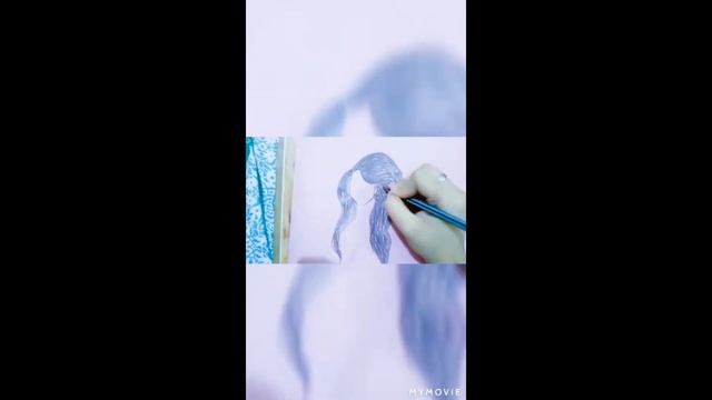 Hair Sketch Tutorial For Beginners || AKS Art Graphy || смотреть онлайн