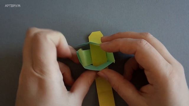 Оригами кубик из полосок бумаги • Простое оригами без клея своими руками • Origami Cube DIY смотреть онлайн