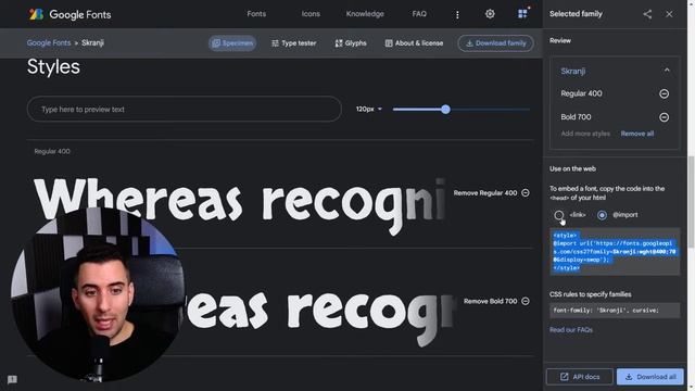 Cómo Importar fuentes de Google fonts en CSS (con @Import) смотреть онлайн