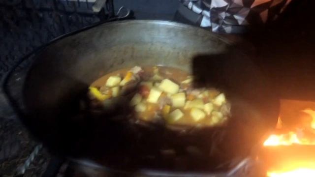 Бограч-гуляш в казанке.Вкуснейший рецепт