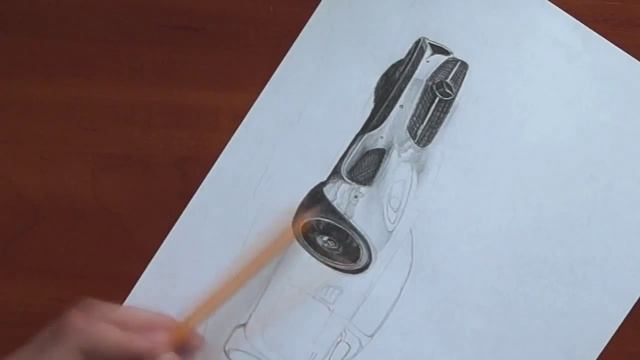 How to Draw a Car - Mercedes-Benz AMG GT I как нарисовать машину смотреть онлайн