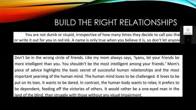 The Distinction Student Part 3