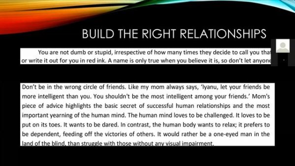 The Distinction Student Part 3