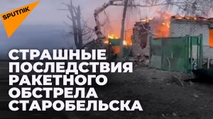 Старобельск: украинские националисты обстреляли из «Градов» жилые кварталы города, есть погибшие
