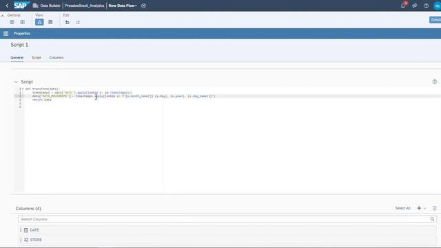 SAP Datawarehouse Cloud with Python Operator смотреть онлайн