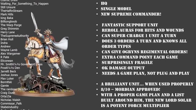 Lord Solar Leontus Unit Review | Astra Militarum Tactics смотреть онлайн